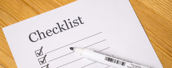 checklist d'un événement