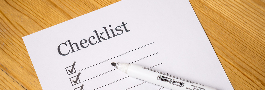 checklist d'un événement